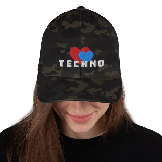 <3 With Techno - Fitted Hat
